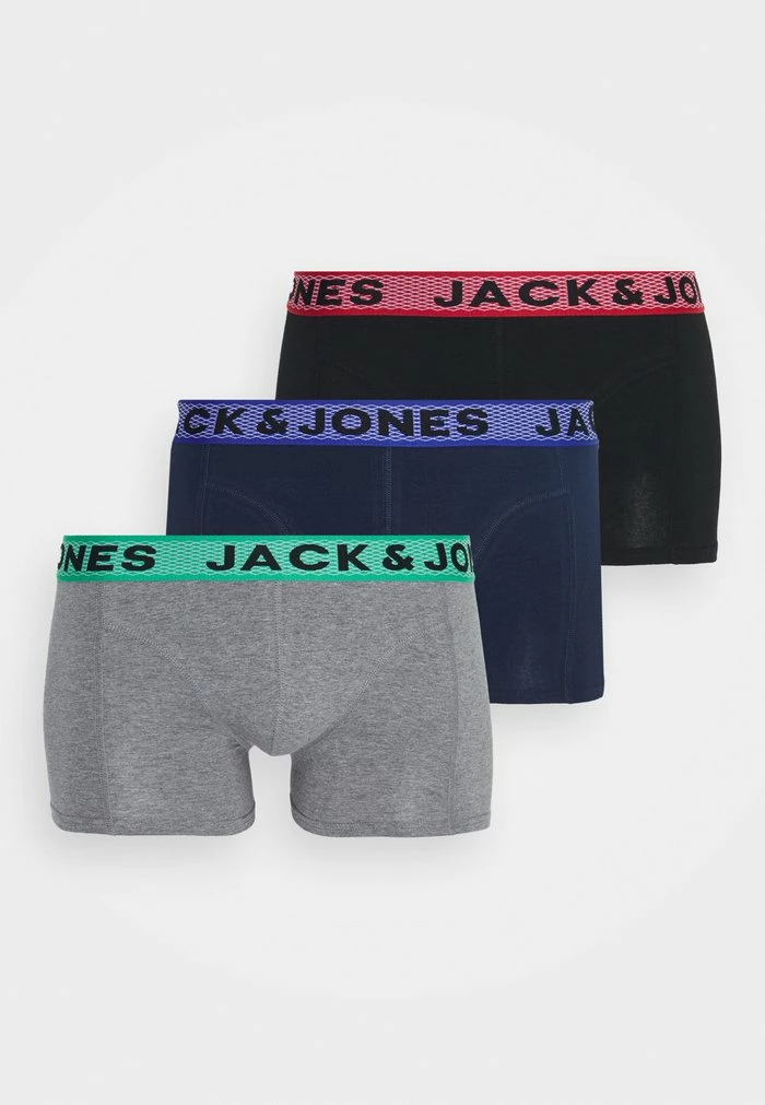 Jack & Jones JACIAN SOLID TRUNKS 3 PACK - Pants - Black/grey Melange/navy Blazer 5 Jack & Jones JACIAN SOLID TRUNKS 3 PACK - Pants - Black/grey Melange/navy Blazer - Image 5
