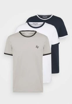Jack & Jones JORWALTEE CREW NECK 3 PACK - Print T-shirt - White -Jack & Jones Shop 5a306e4a50134845b0a9f66125a90dab