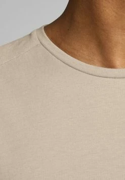 Jack & Jones JJECURVED TEE O NECK - Basic T-shirt - Beige -Jack & Jones Shop 5ab366fe05ec44778e75af8fbb7662fb