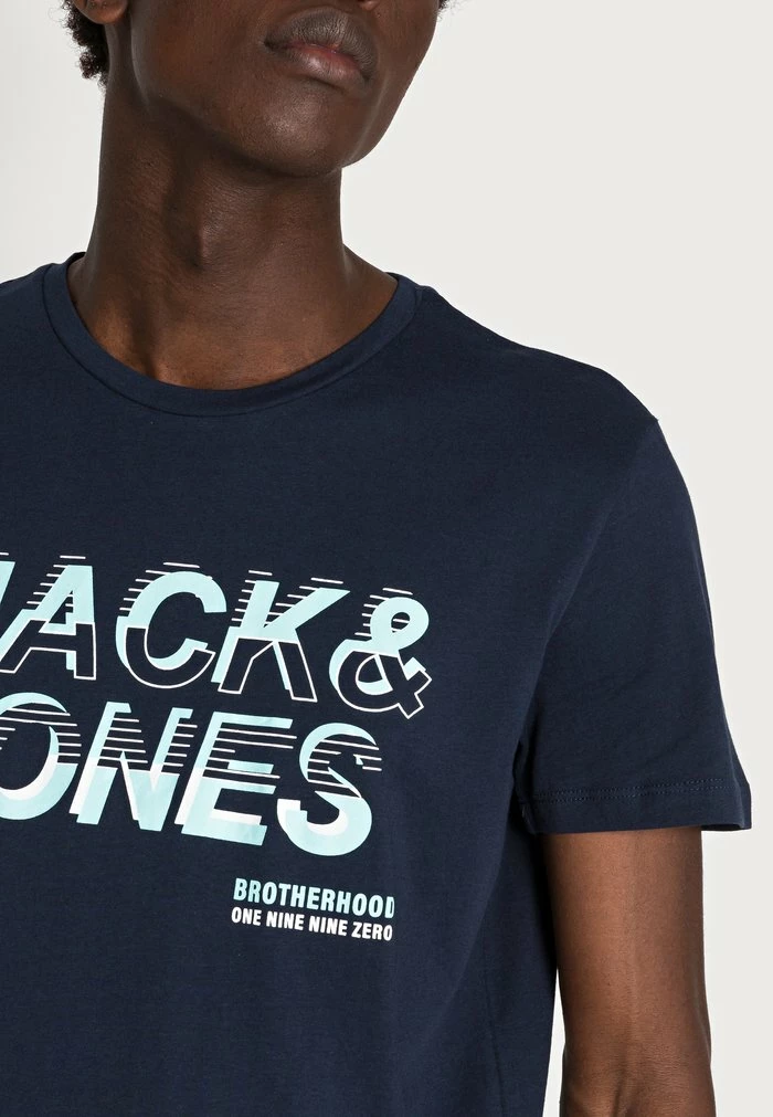 Jack & Jones JCOBOOSTER TEE CREW NECK - Print T-shirt - Navy Blazer 5 Jack & Jones JCOBOOSTER TEE CREW NECK - Print T-shirt - Navy Blazer - Image 5