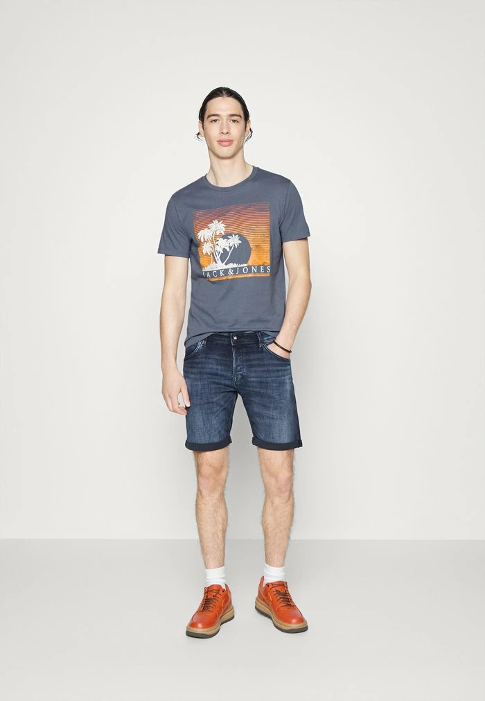 Jack & Jones JJPALM TEE - Print T-shirt - Grisaille 2 Jack & Jones JJPALM TEE - Print T-shirt - Grisaille - Image 2