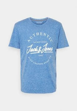 Jack & Jones JJDUSTY TEE - Print T-shirt - Classic Blue Melange -Jack & Jones Shop 5b189de8dfe34246bb7d32632bc83e87
