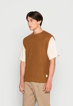 Jack & Jones JJENICK VEST - Jumper - Rubber