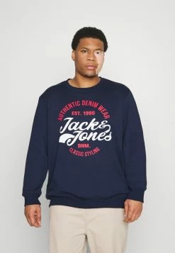 Jack & Jones JJBRAT CREW NECK - Sweatshirt - Navy Blazer