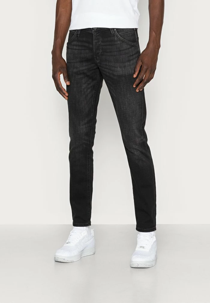 Jack & Jones JJIGLENN JJFOX - Slim Fit Jeans - Black Denim 1 Jack & Jones JJIGLENN JJFOX - Slim Fit Jeans - Black Denim