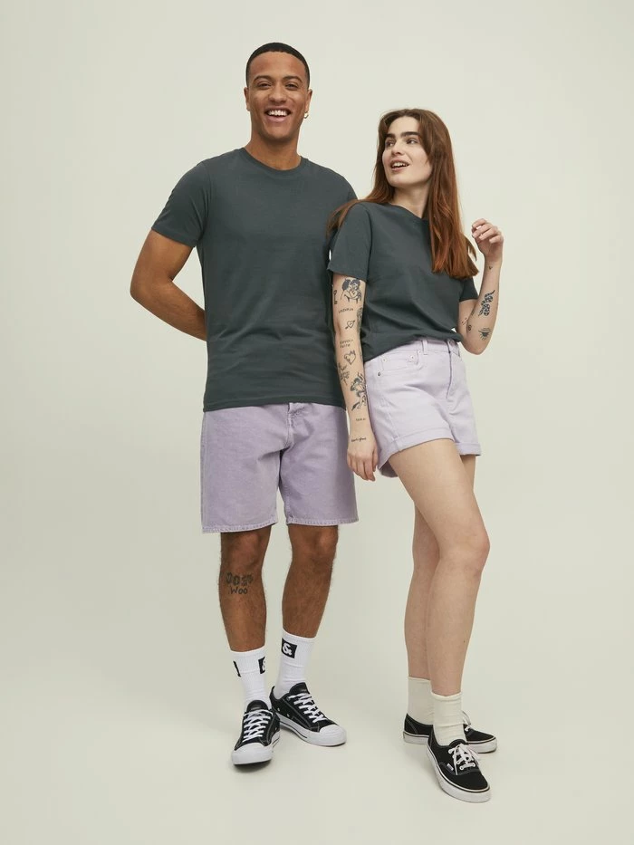 Jack & Jones TEE SS O NECK NOOS - Basic T-shirt - Asphalt 2 Jack & Jones TEE SS O NECK NOOS - Basic T-shirt - Asphalt - Image 2