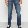 Jack & Jones JJIMIKE JJWOOD - Straight Leg Jeans - Blue Denim