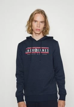 Jack & Jones JJHANS HOOD - Sweatshirt - Navy Blazer