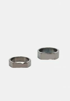 Jack & Jones JACMADERNO UNISEX 2 PACK - Ring - Black