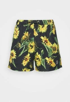 Jack & Jones JJICRETE JJSWIM FLOWERS - Swimming Shorts - Black