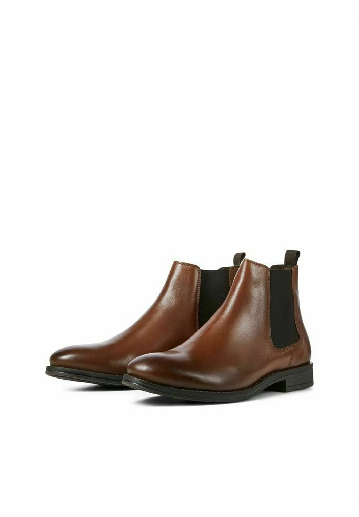 Jack & Jones JFWARGO LEATHER CHELSEA LN - Classic Ankle Boots - Cognac 2 Jack & Jones JFWARGO LEATHER CHELSEA LN - Classic Ankle Boots - Cognac - Image 2