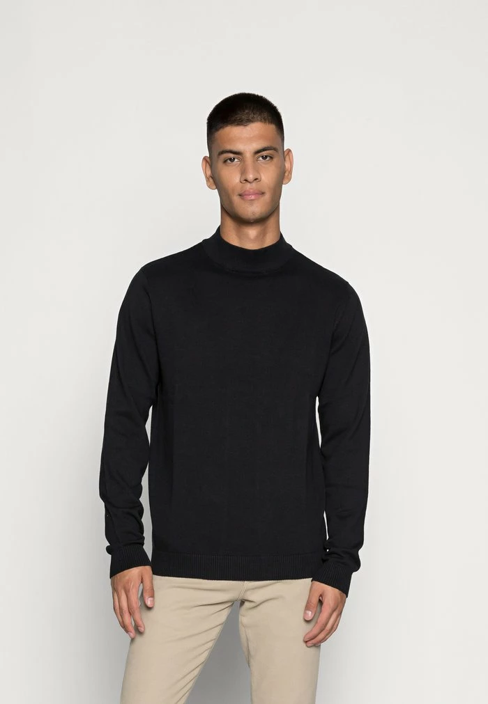 Jack & Jones EBASIC MOCK NECK - Jumper - Black 1 Jack & Jones EBASIC MOCK NECK - Jumper - Black