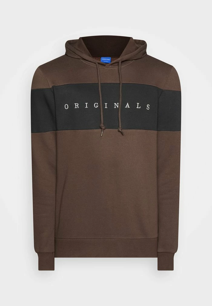 Jack & Jones JORCOPENHAGEN PANEL HOOD - Sweatshirt - Seal Brown/cloud 5 Jack & Jones JORCOPENHAGEN PANEL HOOD - Sweatshirt - Seal Brown/cloud - Image 5