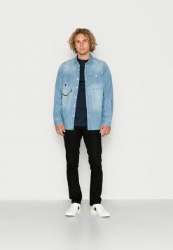 Alternative view of Jack & Jones JORBRINK CITY PHOTO TEE CREW NECK UNISEX - Print T-shirt - Navy Blazer