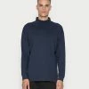 Jack & Jones JORBRINK ROLL NECK - Long Sleeved Top - Navy Blazer