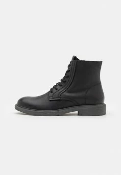 Jack & Jones JFWWALTON BOOT - Lace-up Ankle Boots - Anthracite