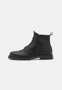 Jack & Jones JFWHASTINGS BOOTS - Lace-up Ankle Boots - Anthracite