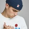 Jack & Jones JACRDD SHORT BEANIE - Beanie - Navy Blazer