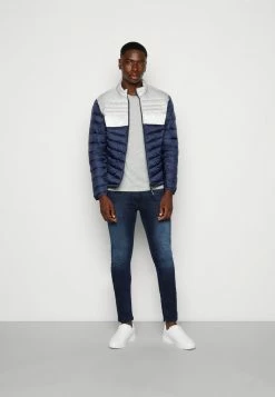 Alternative view of Jack & Jones JJEHERO PUFFER COLLAR - Light Jacket - Navy Blazer/glacier Gray