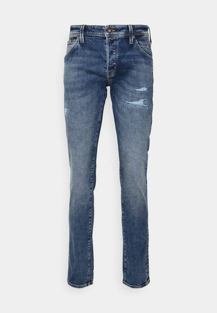 Jack & Jones JJIGLENN JJFOX - Straight Leg Jeans - Blue Denim 4 Jack & Jones JJIGLENN JJFOX - Straight Leg Jeans - Blue Denim - Image 4