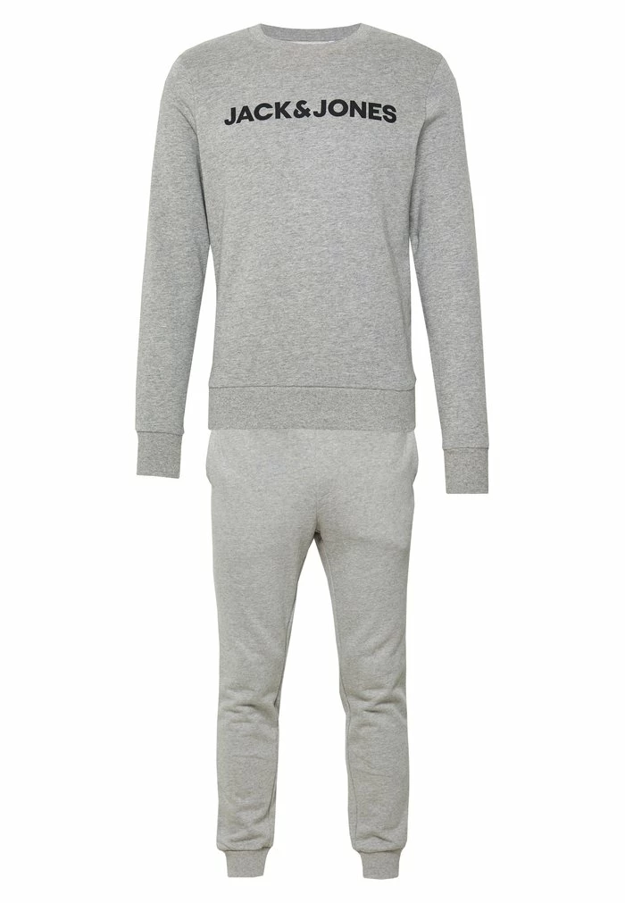 Jack & Jones JACLOUNGE - Pyjamas - Light Grey Melange 8 Jack & Jones JACLOUNGE - Pyjamas - Light Grey Melange - Image 8