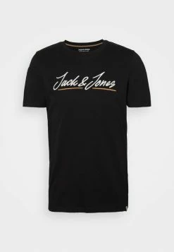 Jack & Jones JORTONS UPSCALE TEE CREW NECK - Print T-shirt - Black