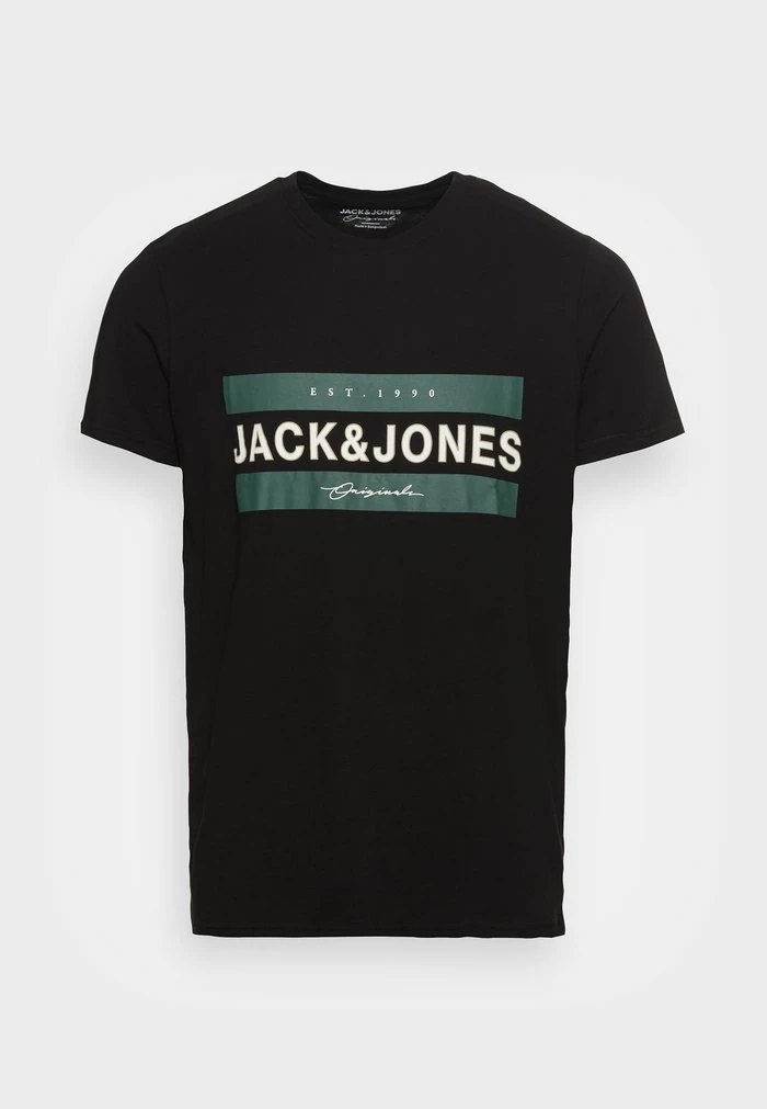 Jack & Jones JORFRIDAY TEE CREW NECK - Print T-shirt - Black 1 Jack & Jones JORFRIDAY TEE CREW NECK - Print T-shirt - Black