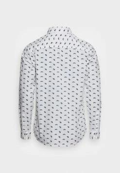 Jack & Jones JJPLAIN MOTIVE SHIRT - Shirt - White/leaf -Jack & Jones Shop 655e59c5653749cda171afeb1679d795