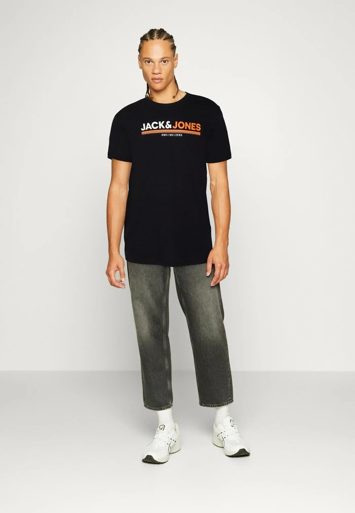 Jack & Jones JCOFREDERIK TEE CREW NECK - Print T-shirt - Black 2 Jack & Jones JCOFREDERIK TEE CREW NECK - Print T-shirt - Black - Image 2