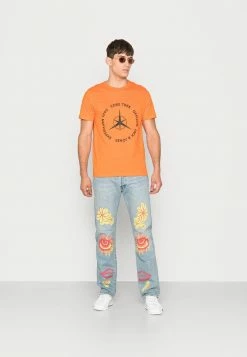 Alternative view of Jack & Jones JCOCLASSIC WAFFLE GRAPHIC TEE - Print T-shirt - Mandarin Orange