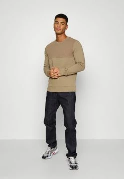 Jack & Jones JCOSTAPLE QUILT CREW NECK - Sweatshirt - Beige -Jack & Jones Shop 660f16a9f4454c009836058e55df4241
