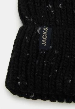 Jack & Jones JACCLIFF NAP BEANIE - Beanie - Black -Jack & Jones Shop 66fda3ec96c04cfb9e679698683c279b