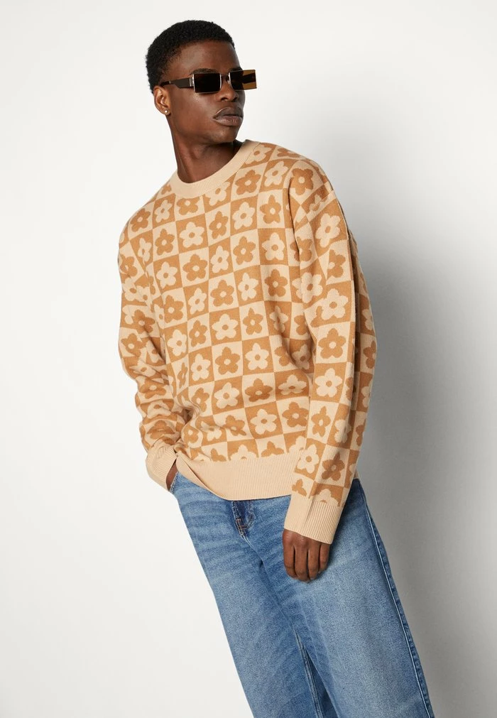 Jack & Jones JORDAISY CREW NECK - Jumper - Woodsmoke 4 Jack & Jones JORDAISY CREW NECK - Jumper - Woodsmoke - Image 4