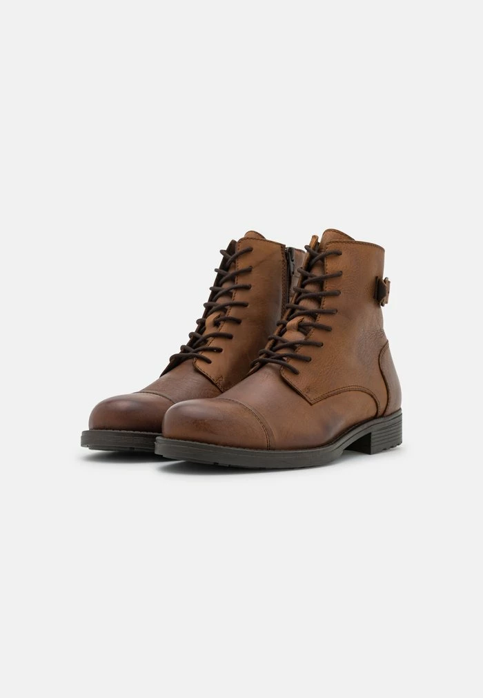 Jack & Jones JFWSITI - Lace-up Ankle Boots - Cognac 2 Jack & Jones JFWSITI - Lace-up Ankle Boots - Cognac - Image 2