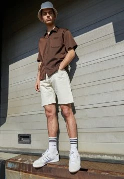 Jack & Jones JJICHRIS - Denim Shorts - Ecru