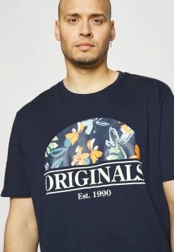 Jack & Jones JORFLOWER BRANDING - Print T-shirt - Navy Blazer -Jack & Jones Shop 69aebeb50a5947e2bc01744c8d32e4a2