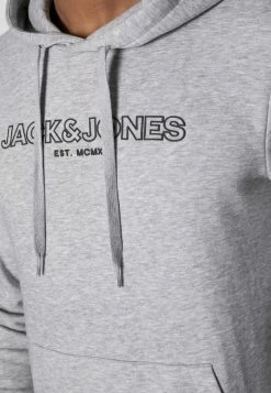 Jack & Jones JJBANK - Hoodie - Light Grey Melange -Jack & Jones Shop 6a2fbfbec9c04529b06d222232fbb51b