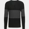 Jack & Jones JCOSHAWN CREW NECK - Jumper - Black