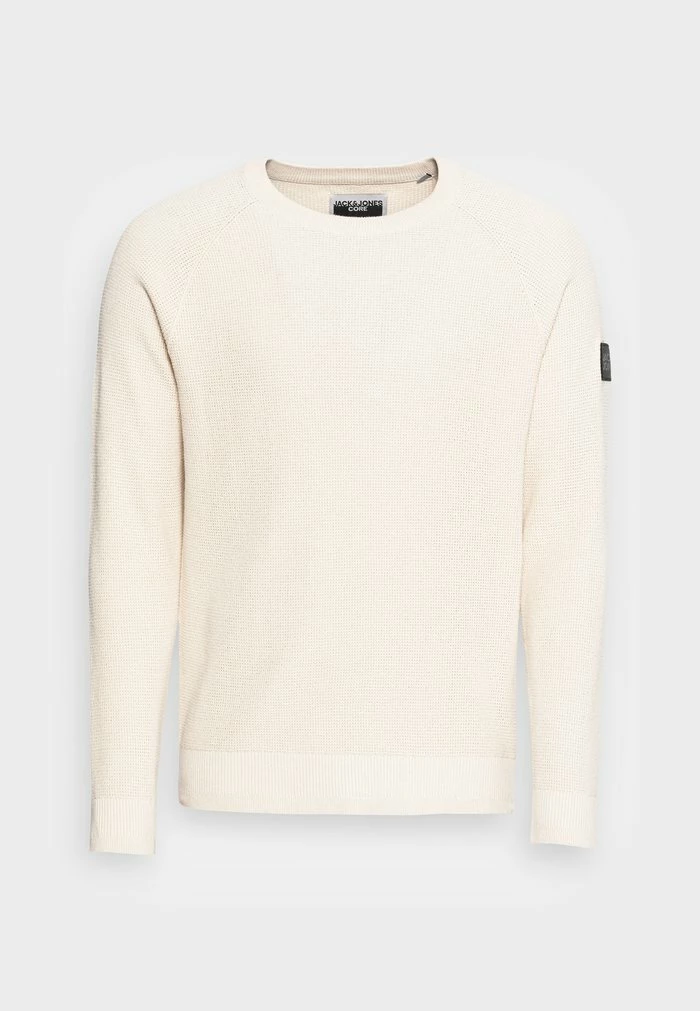 Jack & Jones CLASSIC WAFFLE - Jumper - Moonbeam 4 Jack & Jones CLASSIC WAFFLE - Jumper - Moonbeam - Image 4
