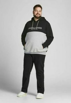 Jack & Jones JJEURBAN BLOCKING HOOD - Hoodie - Black -Jack & Jones Shop 6aa00a628089443480708fe7323127d5
