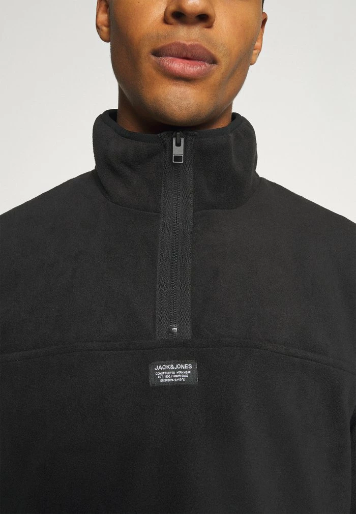 Jack & Jones JCOMICK HALF ZIP - Fleece Jumper - Black 7 Jack & Jones JCOMICK HALF ZIP - Fleece Jumper - Black - Image 7