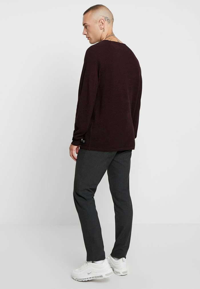 Jack & Jones JJEHILL CREW NECK - Jumper - Port Royale/black 3 Jack & Jones JJEHILL CREW NECK - Jumper - Port Royale/black - Image 3