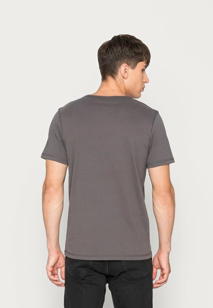 Jack & Jones JCOCLASSIC WAFFLE GRAPHIC TEE - Print T-shirt - Asphalt 3 Jack & Jones JCOCLASSIC WAFFLE GRAPHIC TEE - Print T-shirt - Asphalt - Image 3