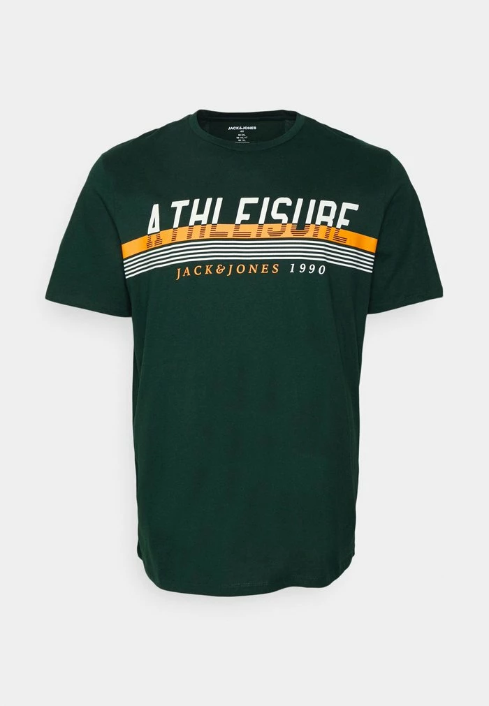 Jack & Jones JJIRON TEE CREW NECK - Print T-shirt - Pine Grove 1 Jack & Jones JJIRON TEE CREW NECK - Print T-shirt - Pine Grove