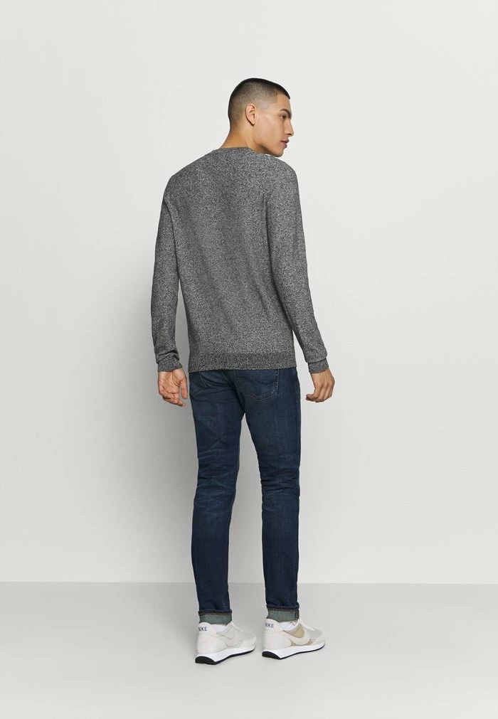 Jack & Jones JJEAARON - Jumper - Black/white Jet Stream 3 Jack & Jones JJEAARON - Jumper - Black/white Jet Stream - Image 3