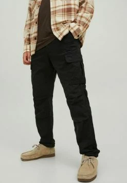 Jack & Jones JPSTACE JJTUCKER AMA NOOS - Cargo Trousers - Black
