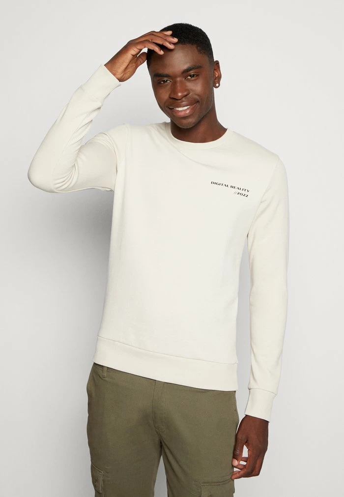 Jack & Jones JCOONO CREW NECK UNISEX - Sweatshirt - Moonbeam 4 Jack & Jones JCOONO CREW NECK UNISEX - Sweatshirt - Moonbeam - Image 4