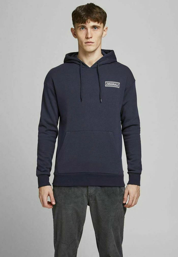 Jack & Jones Hoodie - Navy Blazer 1 Jack & Jones Hoodie - Navy Blazer