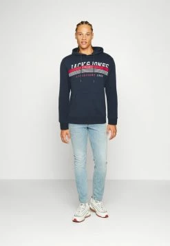 Alternative view of Jack & Jones JJIRON HOOD - Sweatshirt - Navy Blazer