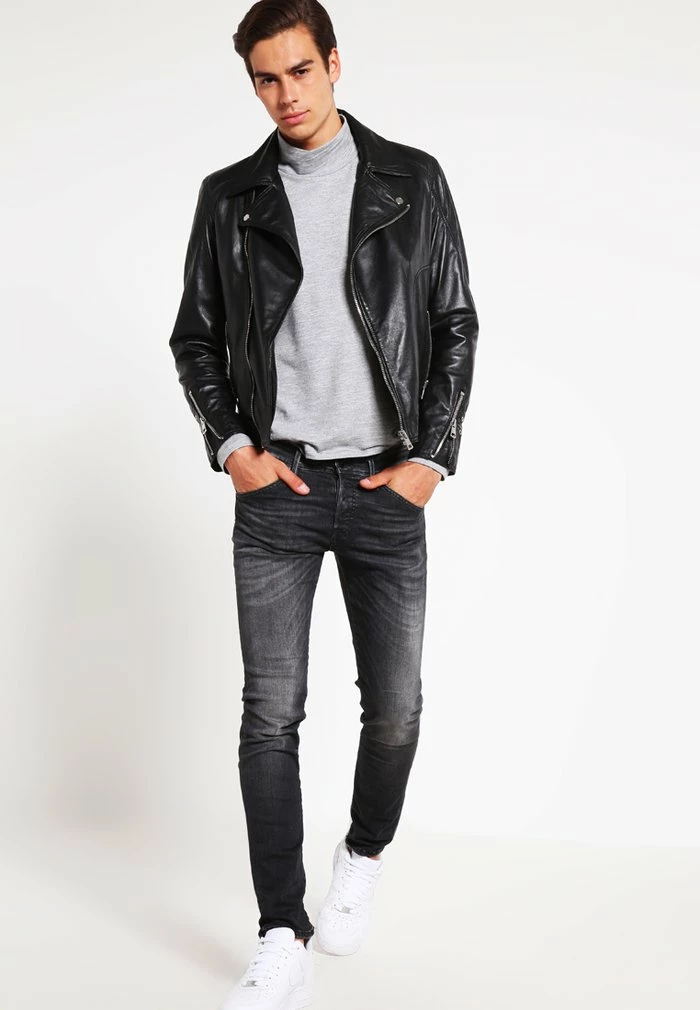 Jack & Jones JJIGLENN JJFOX - Slim Fit Jeans - Black Denim 2 Jack & Jones JJIGLENN JJFOX - Slim Fit Jeans - Black Denim - Image 2